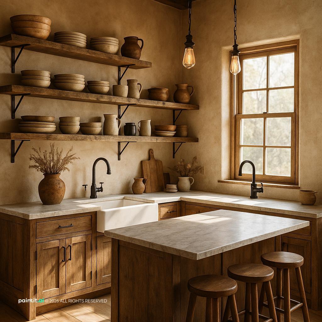 Stunning Rustic Farmhouse Kitchen 2 for Country Style Interior Design Characteristics