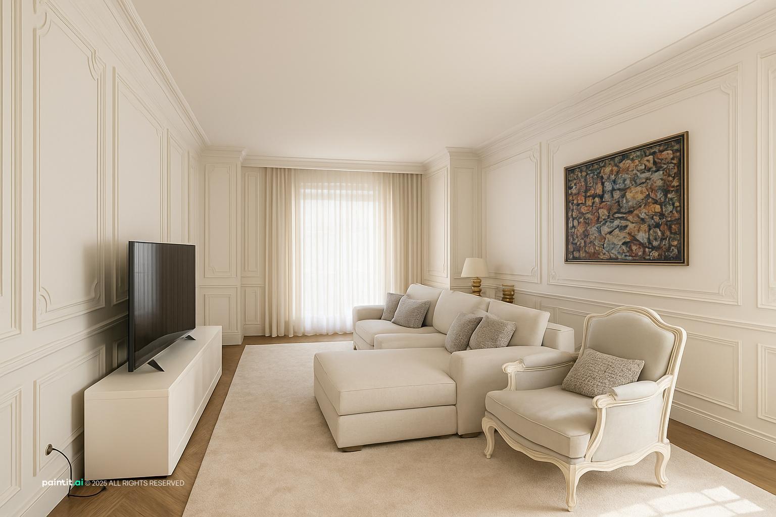White Marble Living Room - Elegant Design Concepts | Paintit.ai - 28