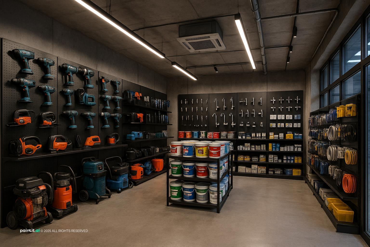 Small hardware shop interior design 2