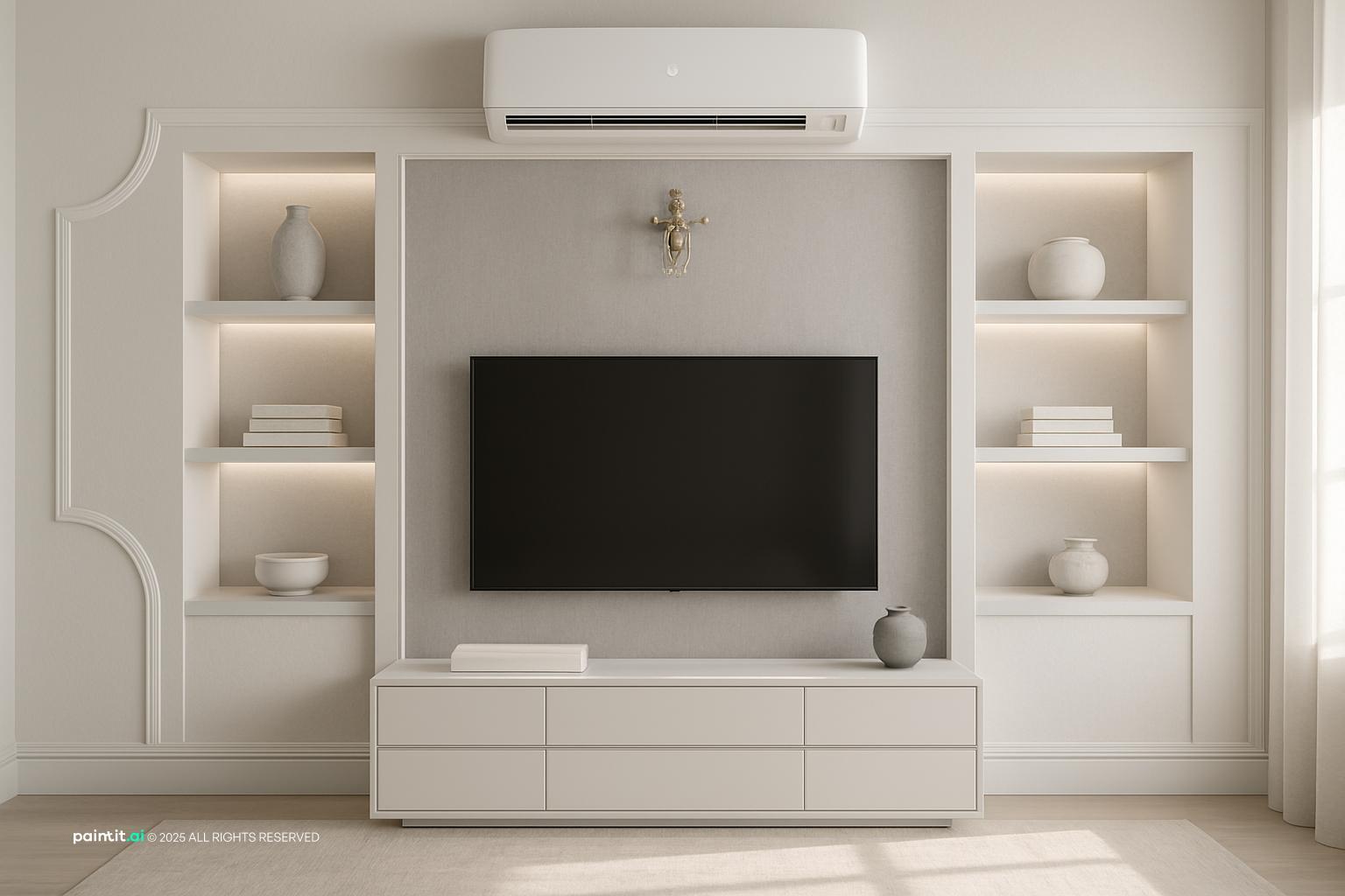 White Shiplap Living Room: Decor Inspiration | Paintit.ai - 14