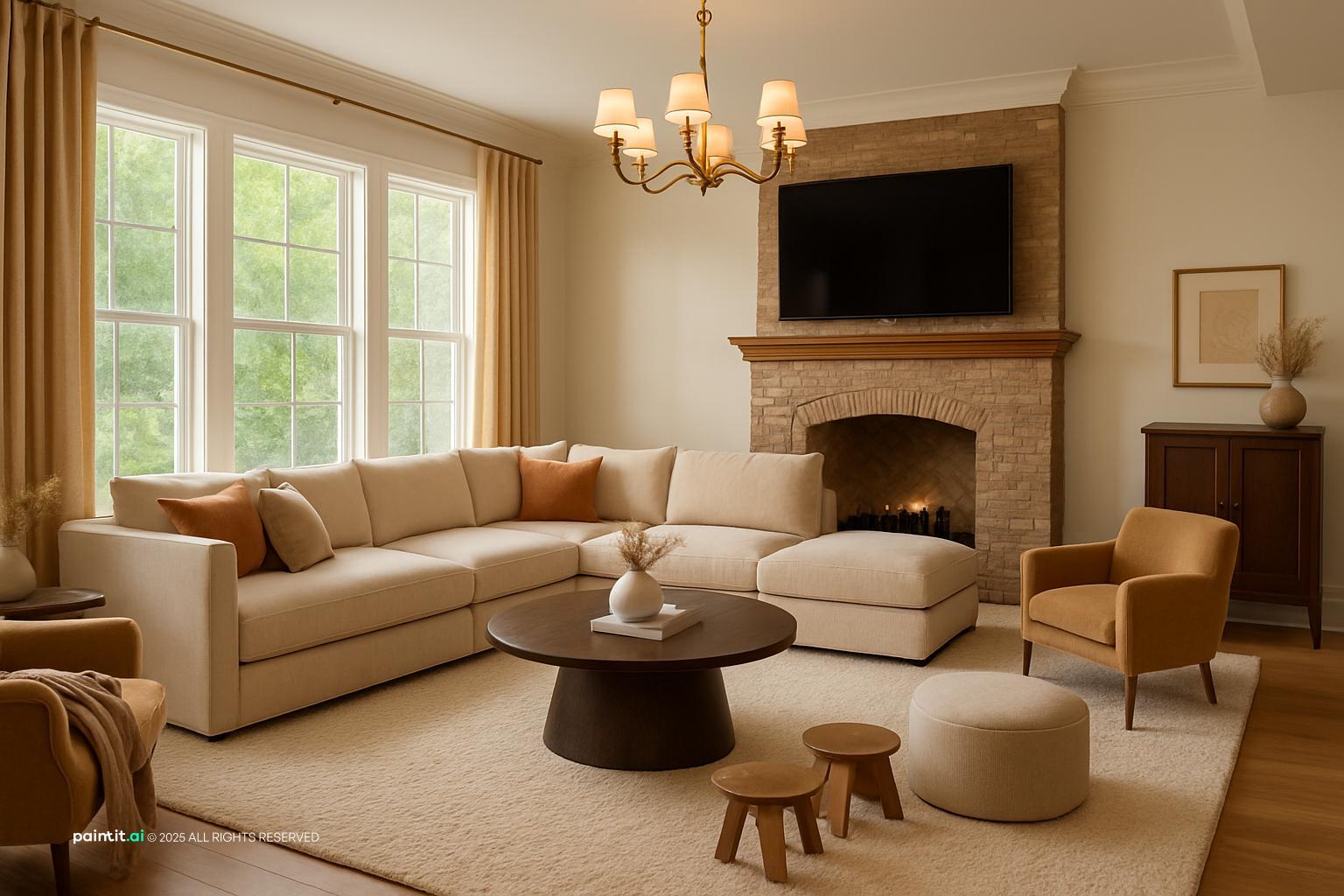 Fall Living Room Ideas - Cozy Decor | Paintit.ai - 11
