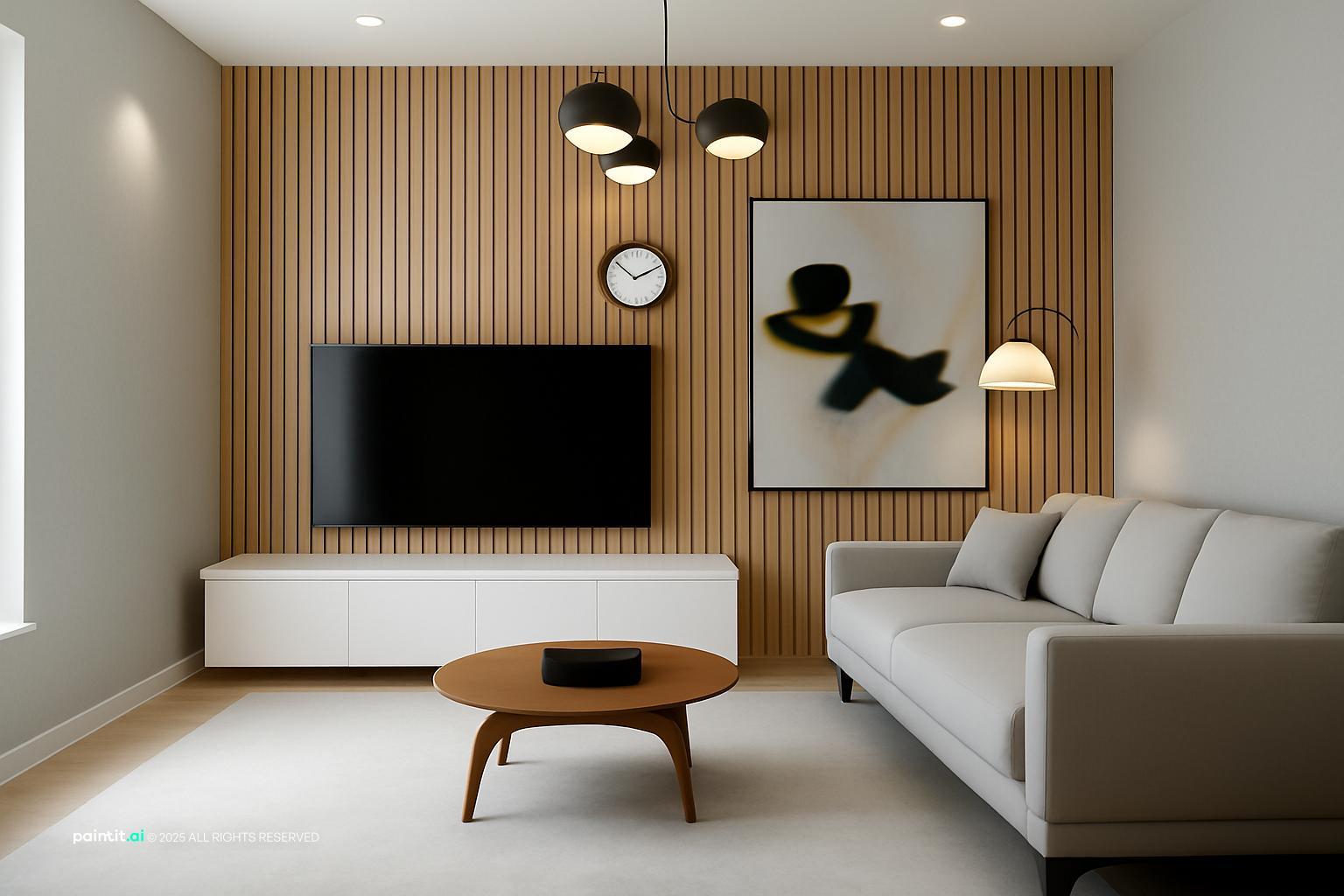 Wooden Living Room - Design Inspiration | Paintit.ai - 10