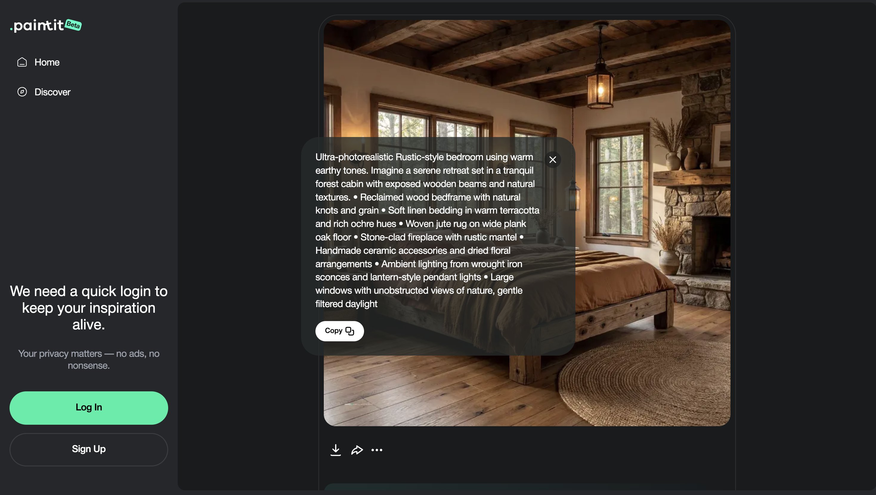 Bedroom prompt cards paired with multiple bedroom design directions