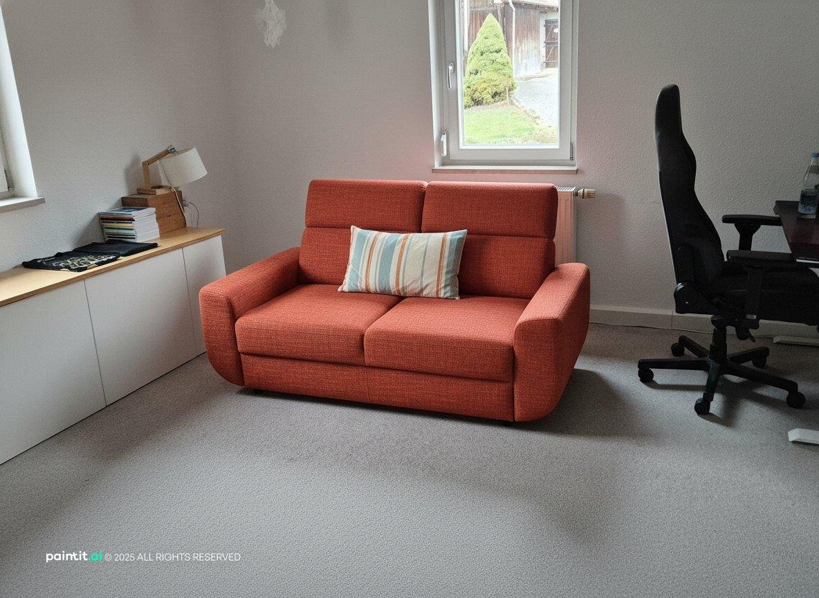 Rustic Burnt Orange Living Room: Design Inspiration | Paintit.ai - 15