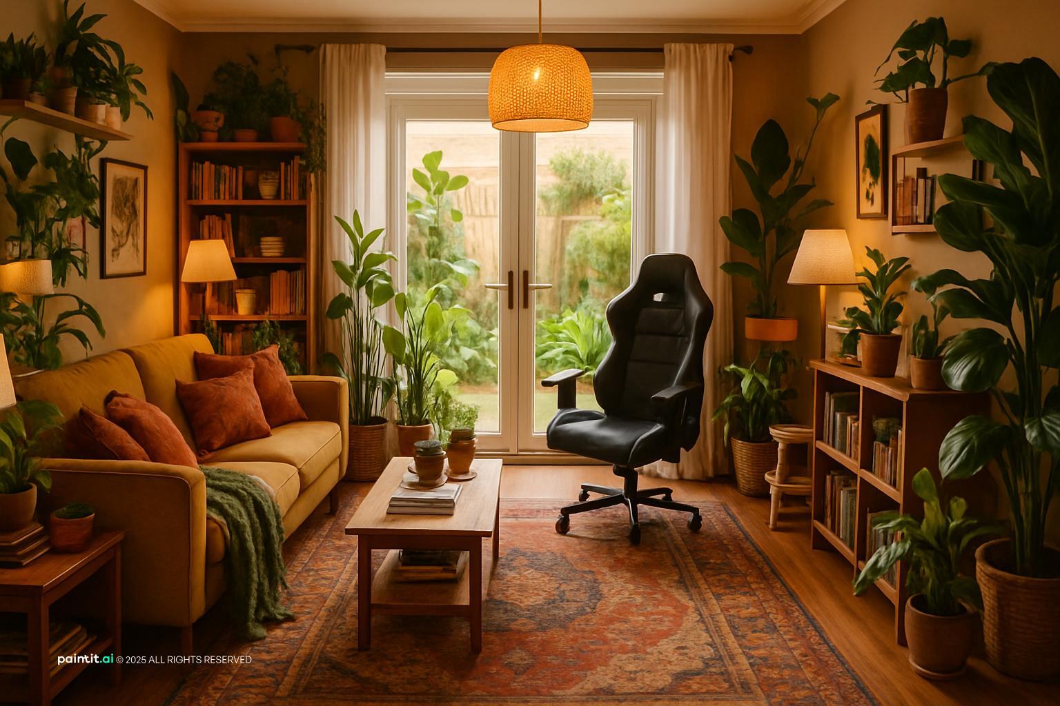 Woodland Living Room: Nature-Inspired Interiors | Paintit.ai - 24