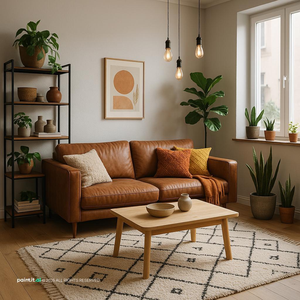 Cozy Modern Living Room Design staging a living room