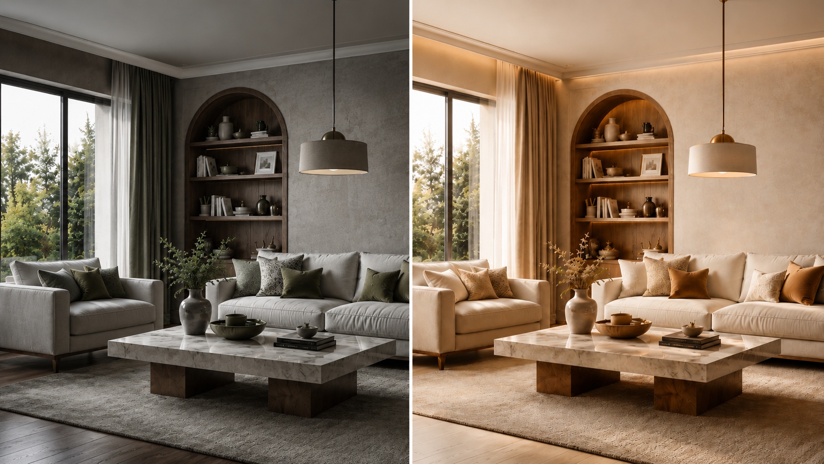 Side-by-side comparison of distinct design directions for better decision making