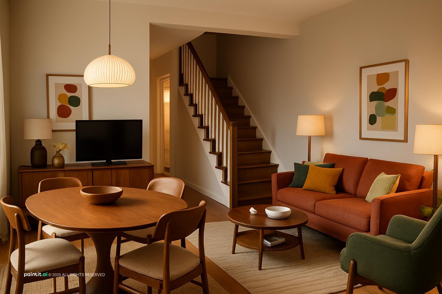 1960s Living Room: Mid-Century Modern Decor | Paintit.ai - 29