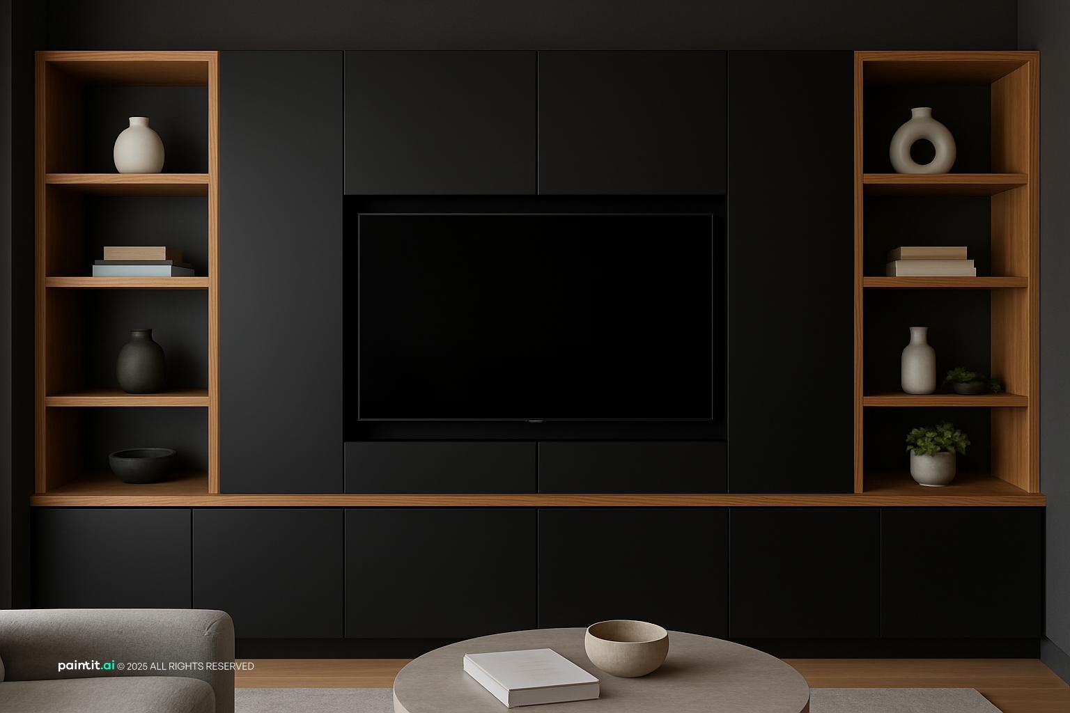 Living Room Library: Elegant Storage Solutions | Paintit.ai - 28