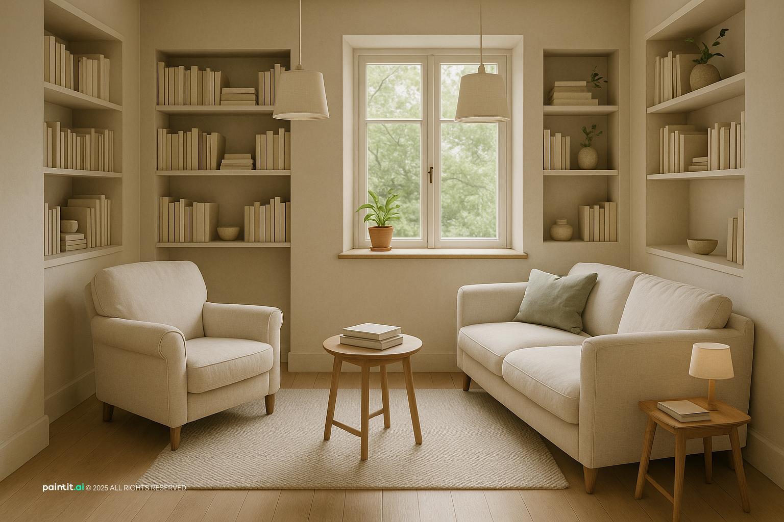 Cottage Style Reading Room for Cottage Style Interior Design