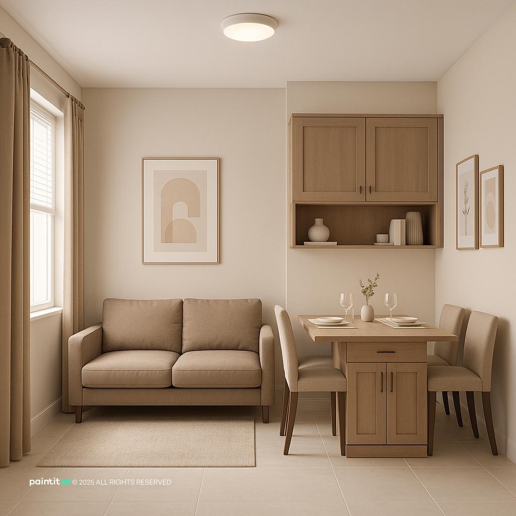 Brown and Beige Living Room Ideas: Elegant Design Concepts | Paintit.ai - 33