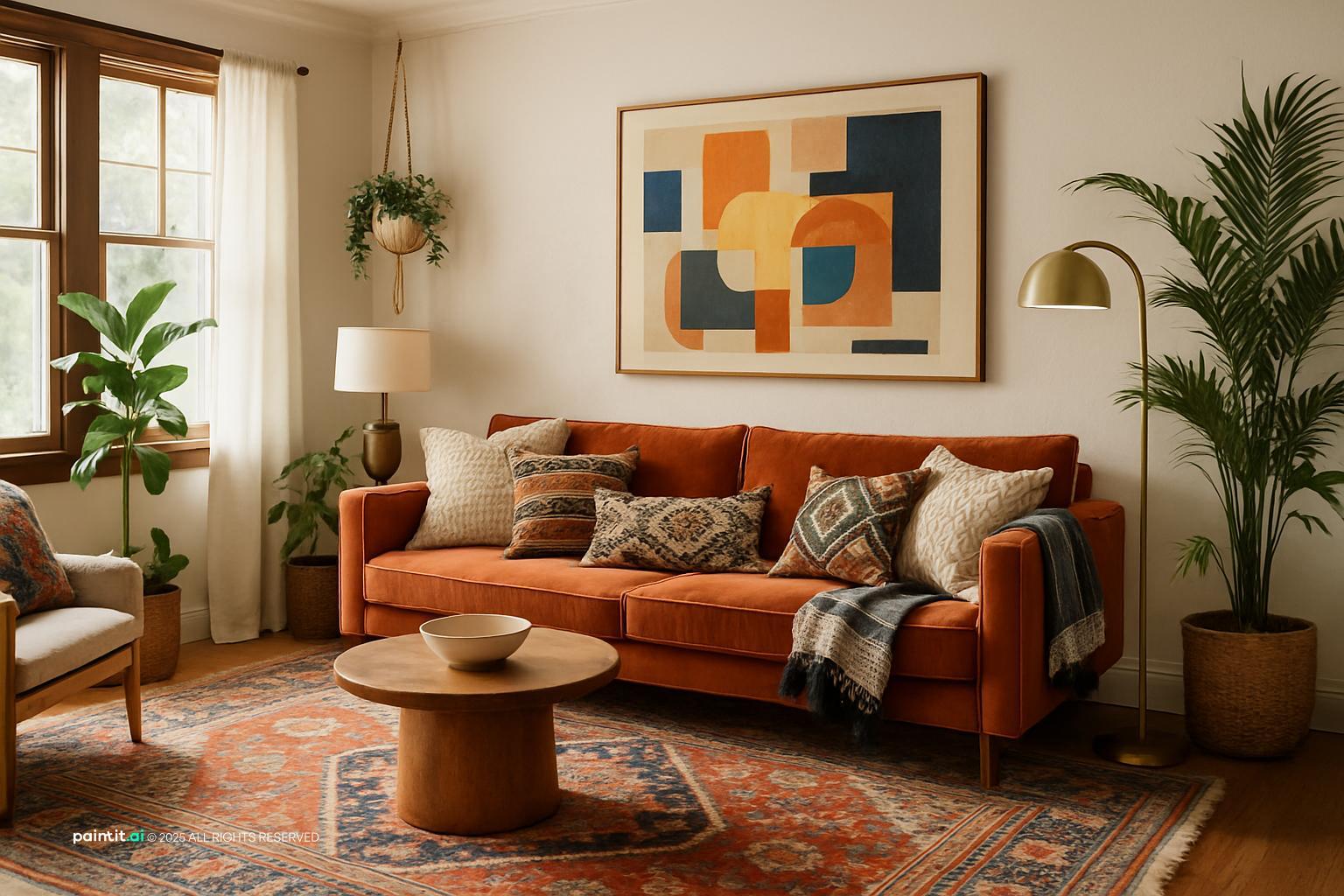 Wicker Living Room Ideas - Design Inspiration | Paintit.ai - 8