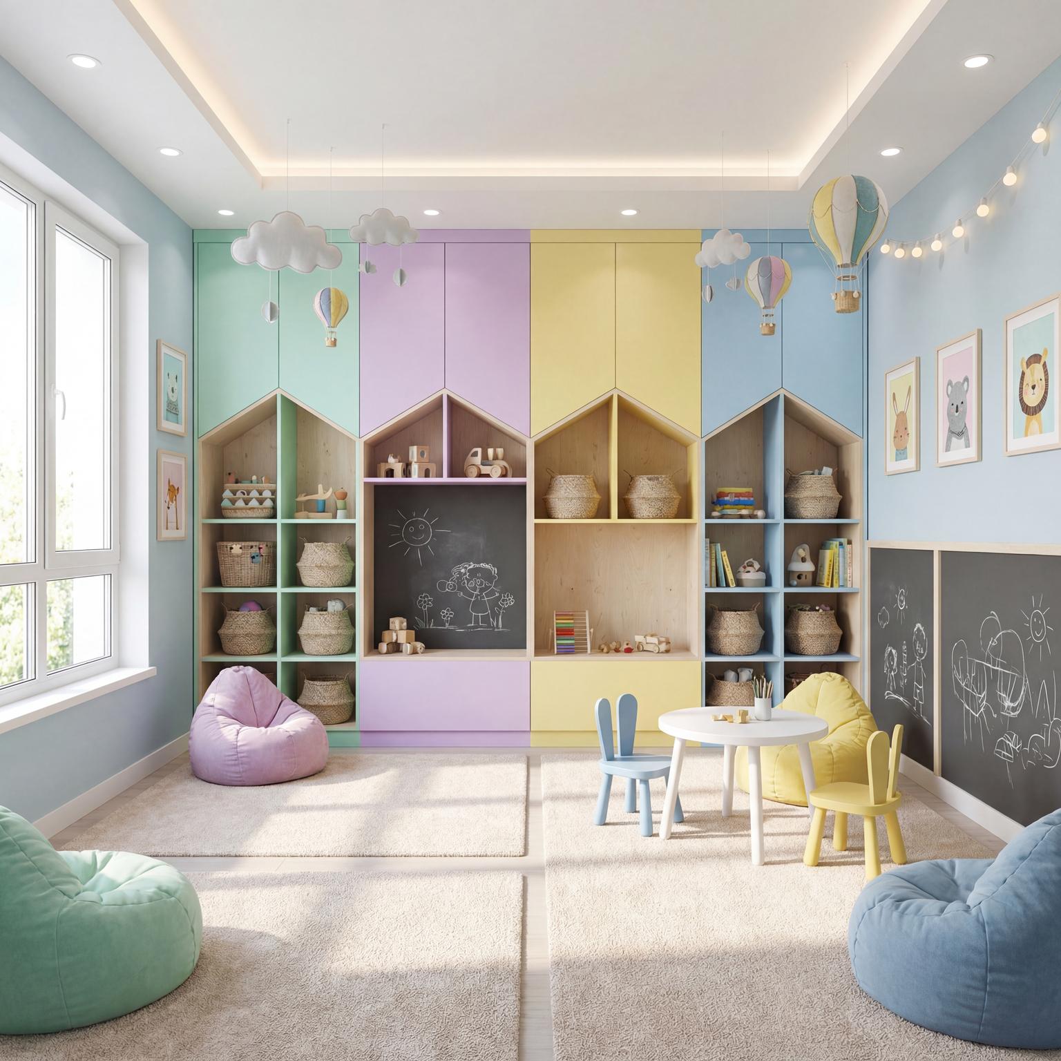 Preschool classroom interior design
