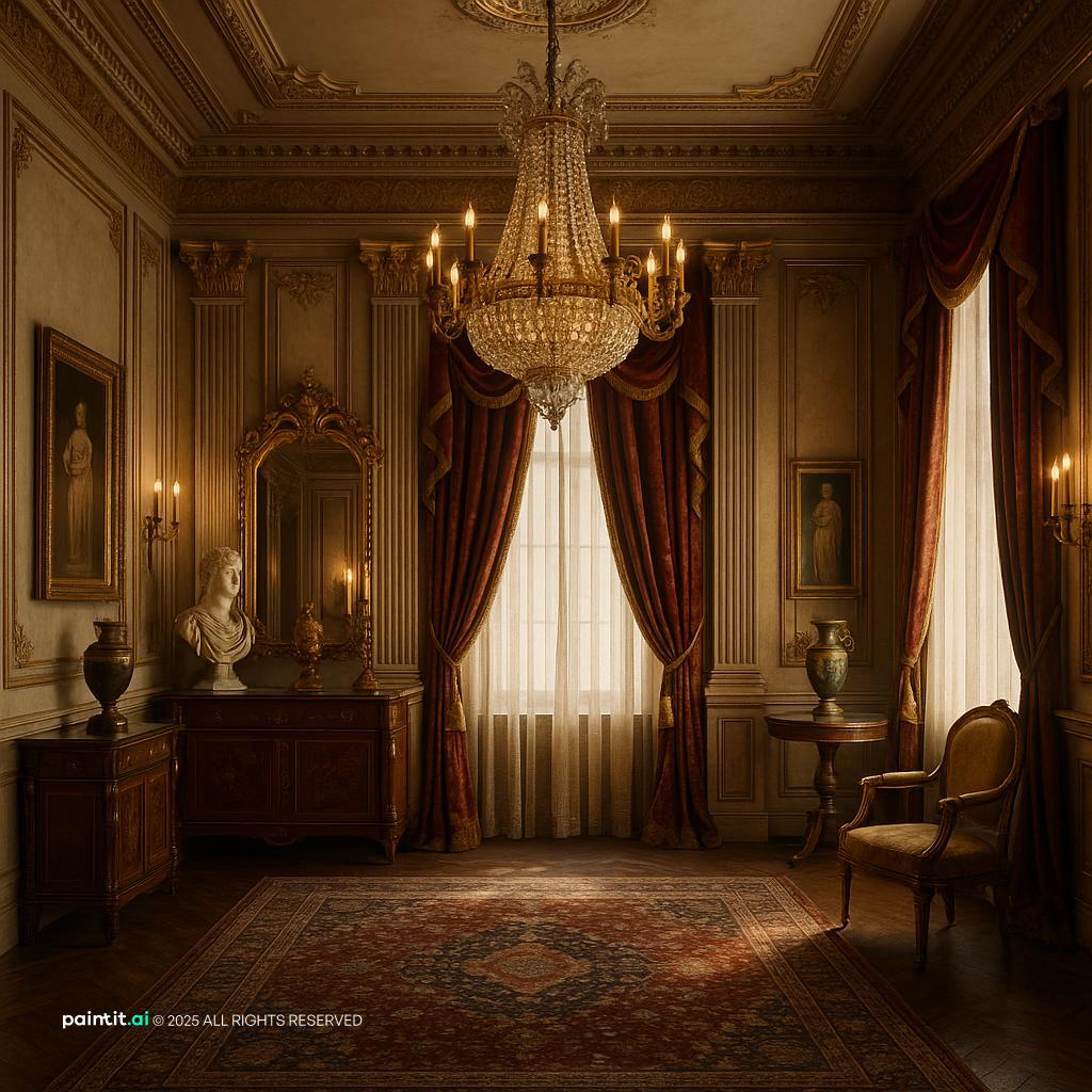 Opulent Empire-Style for Royal Style Interior Design