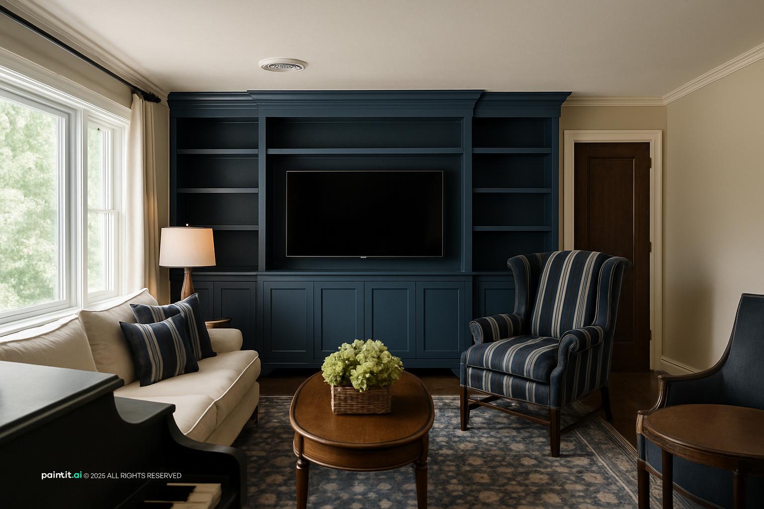 Nautical Theme Living Room: Coastal Decor Inspiration | Paintit.ai - 32