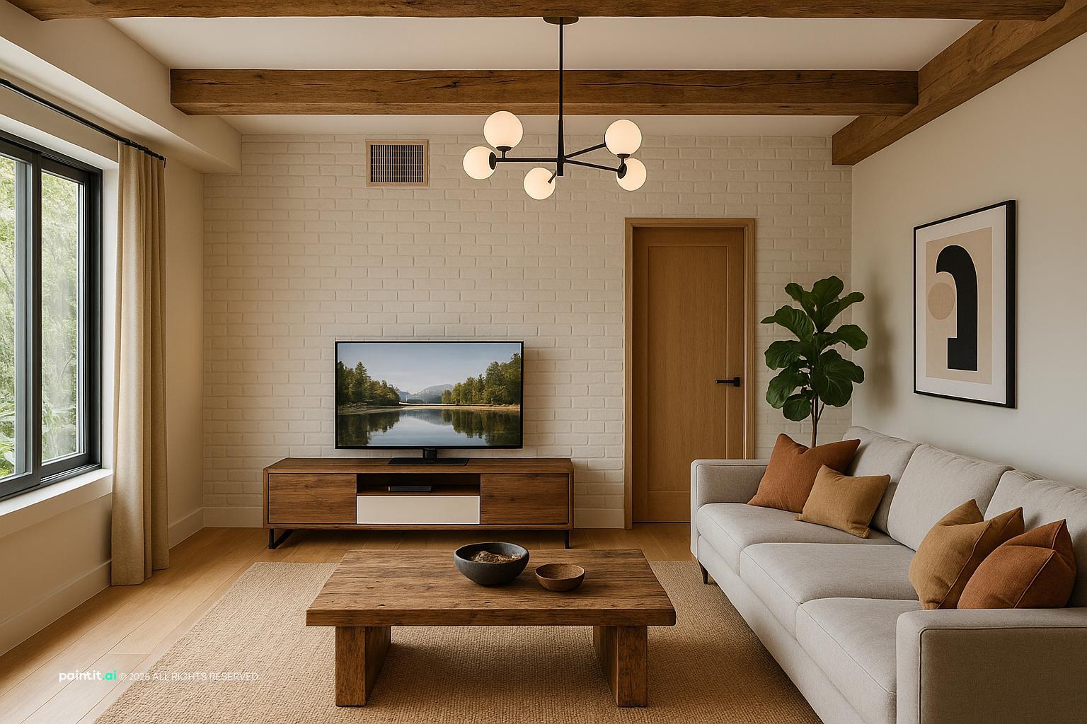 Wooden Living Room - Design Inspiration | Paintit.ai - 32