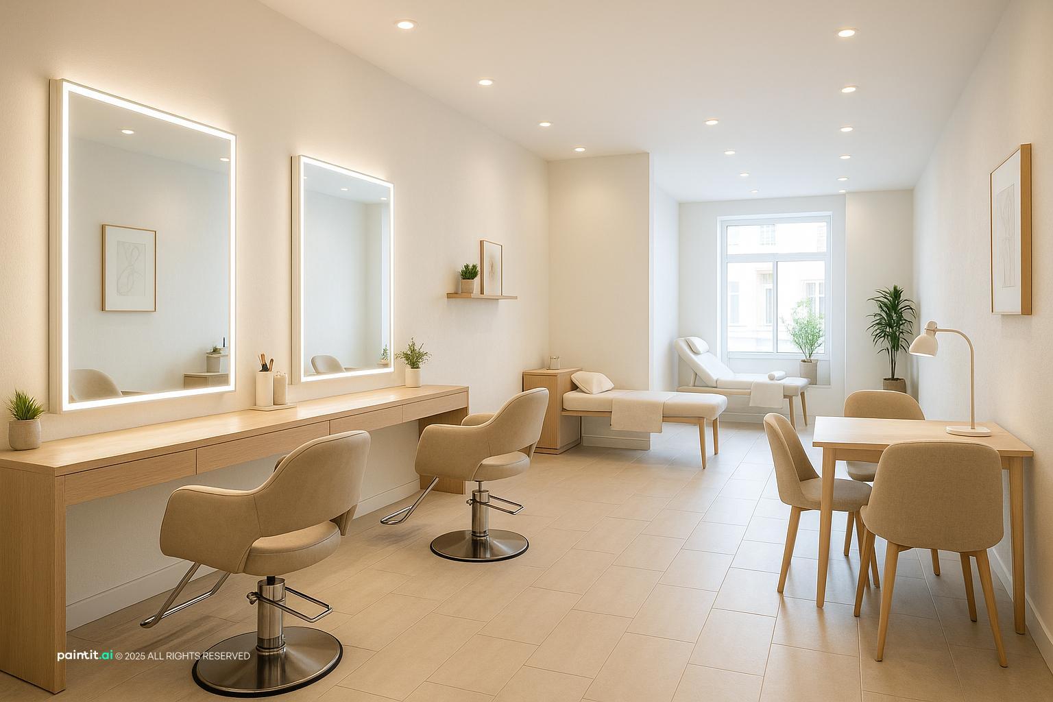 Salon interior design