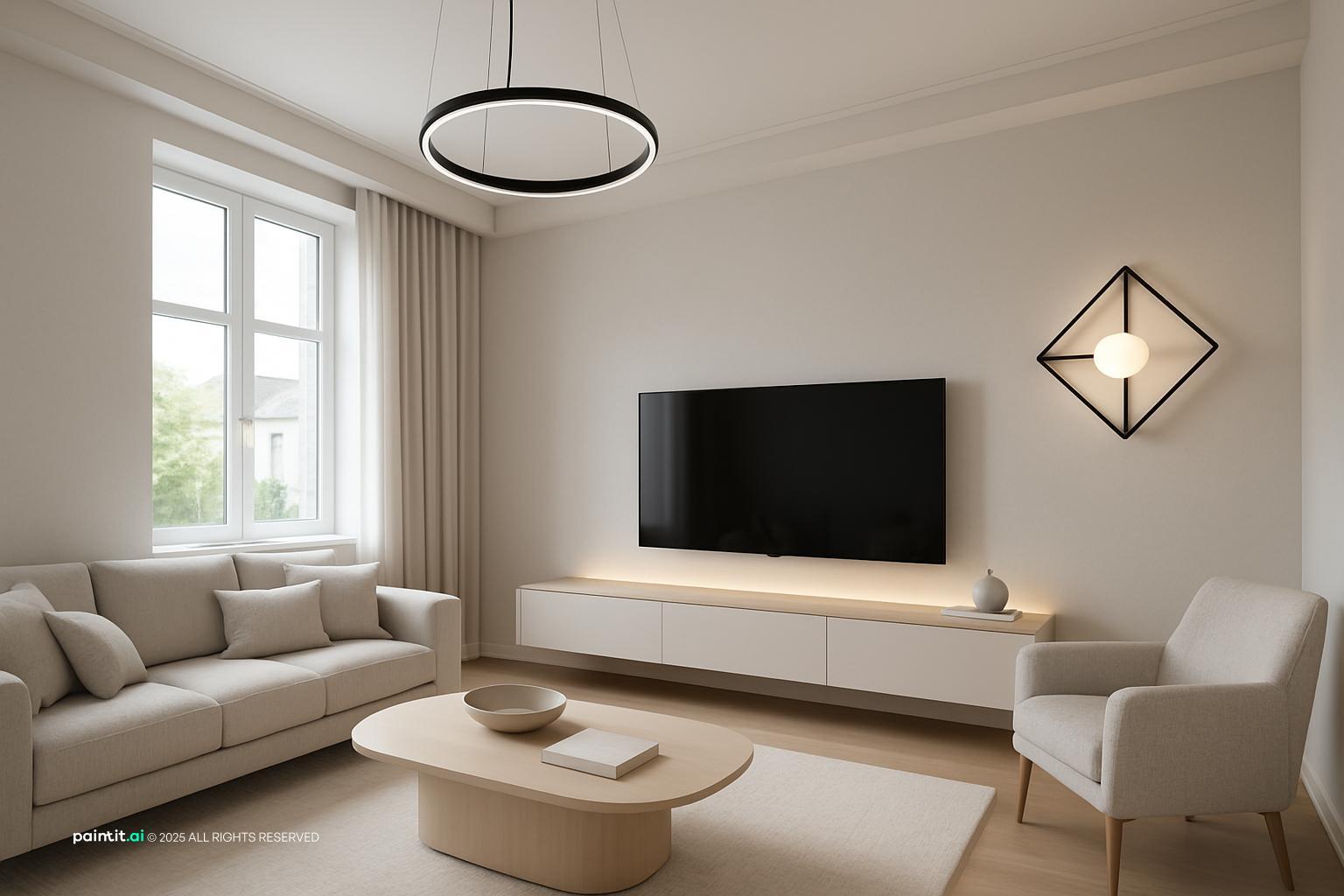 Zen Minimalist Living Room - Serene Interior Ideas | Paintit.ai - 17