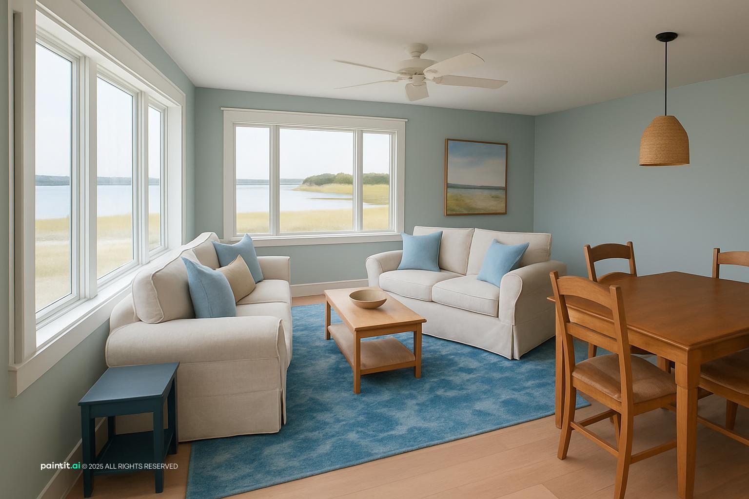 Nautical Theme Living Room: Coastal Decor Inspiration | Paintit.ai - 25