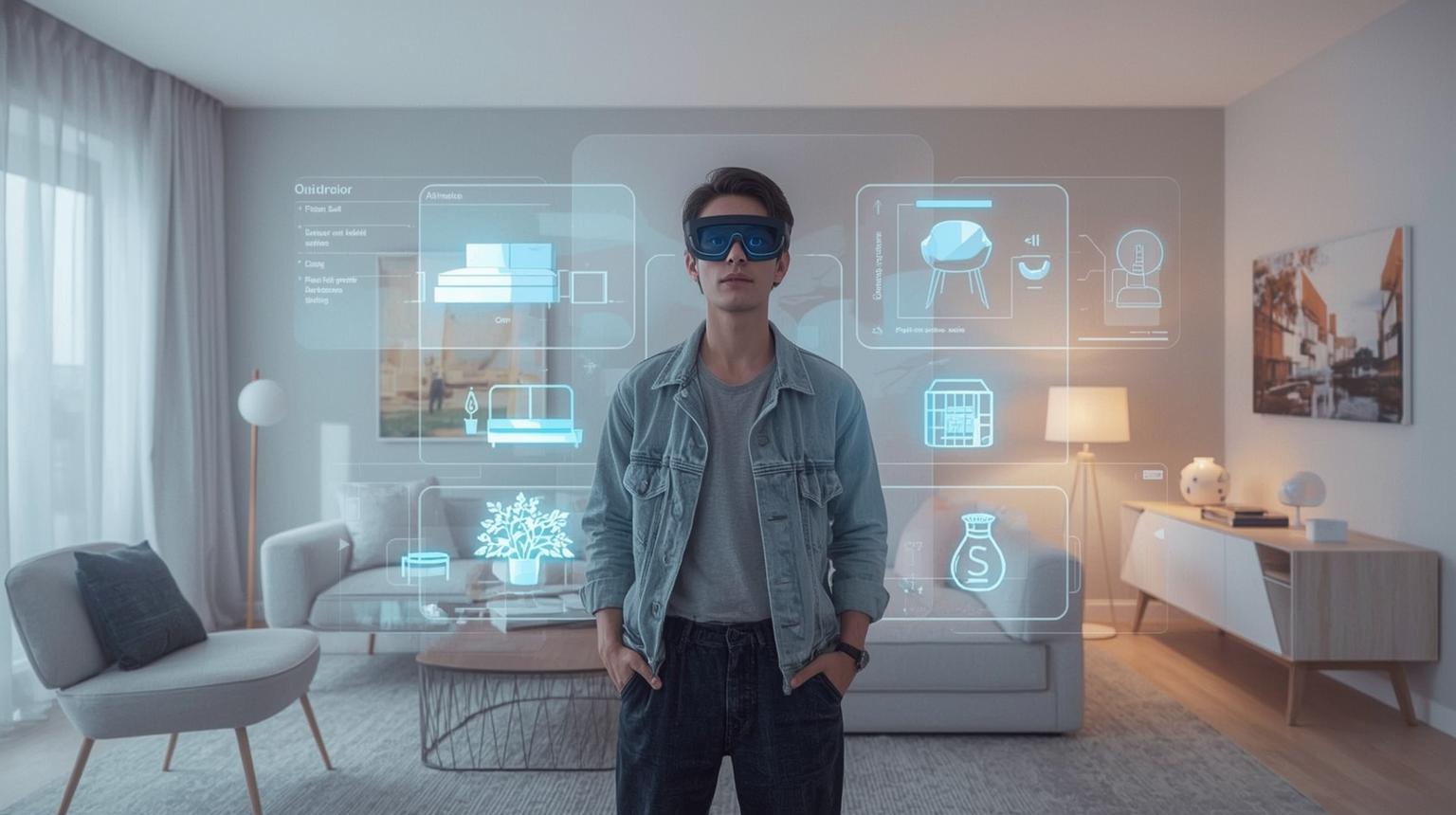 Futuristic AI design concepts
