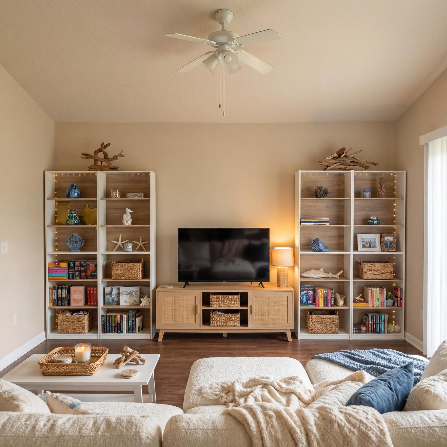 Beach House Living Room - Coastal Decor Inspiration | Paintit.ai - 22