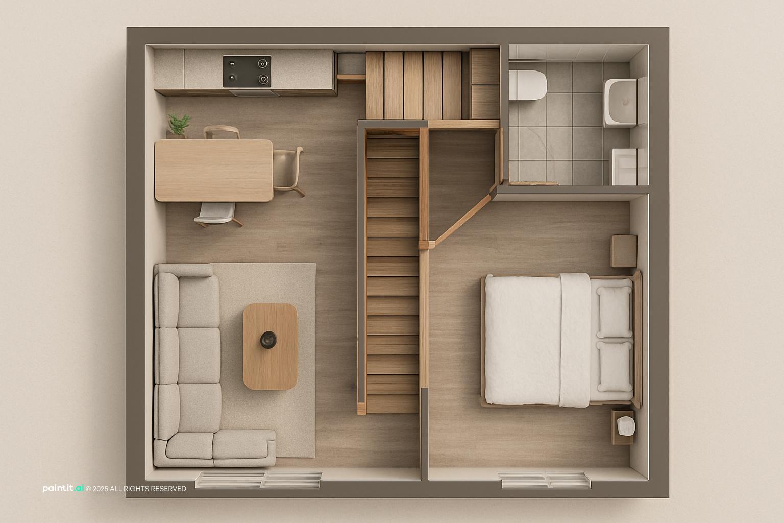 Kitchen and Living Room Ideas - Design Inspiration | Paintit.ai - 25