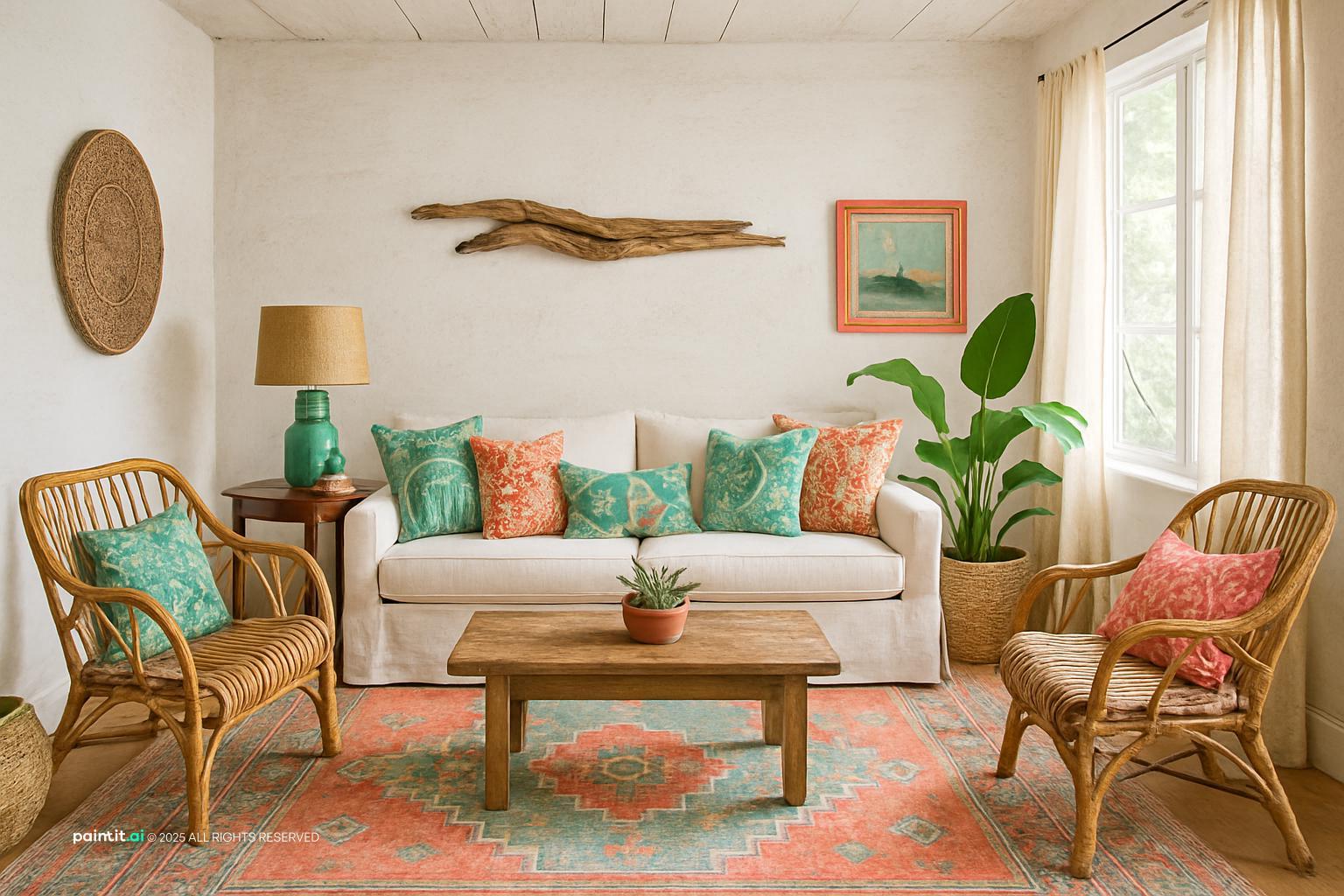 Nautical Theme Living Room: Coastal Decor Inspiration | Paintit.ai - 13