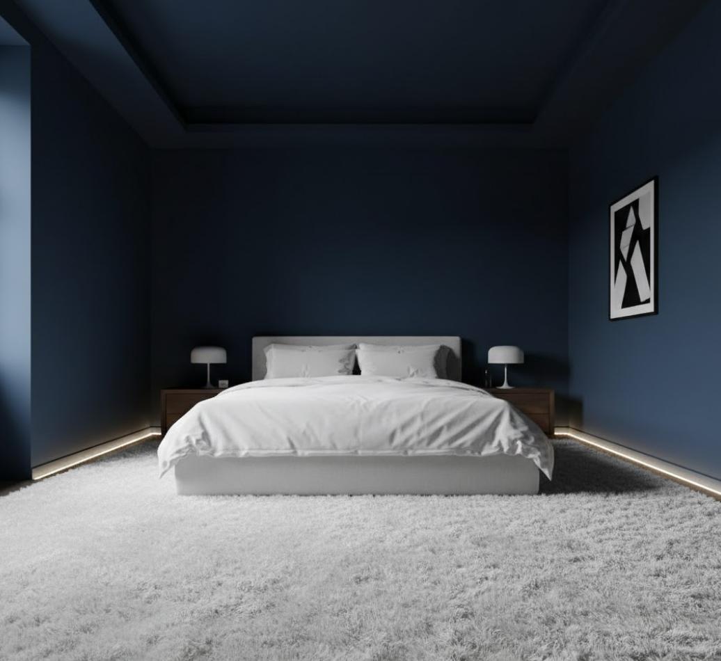 The "Cloud" Contrast against Navy Blue