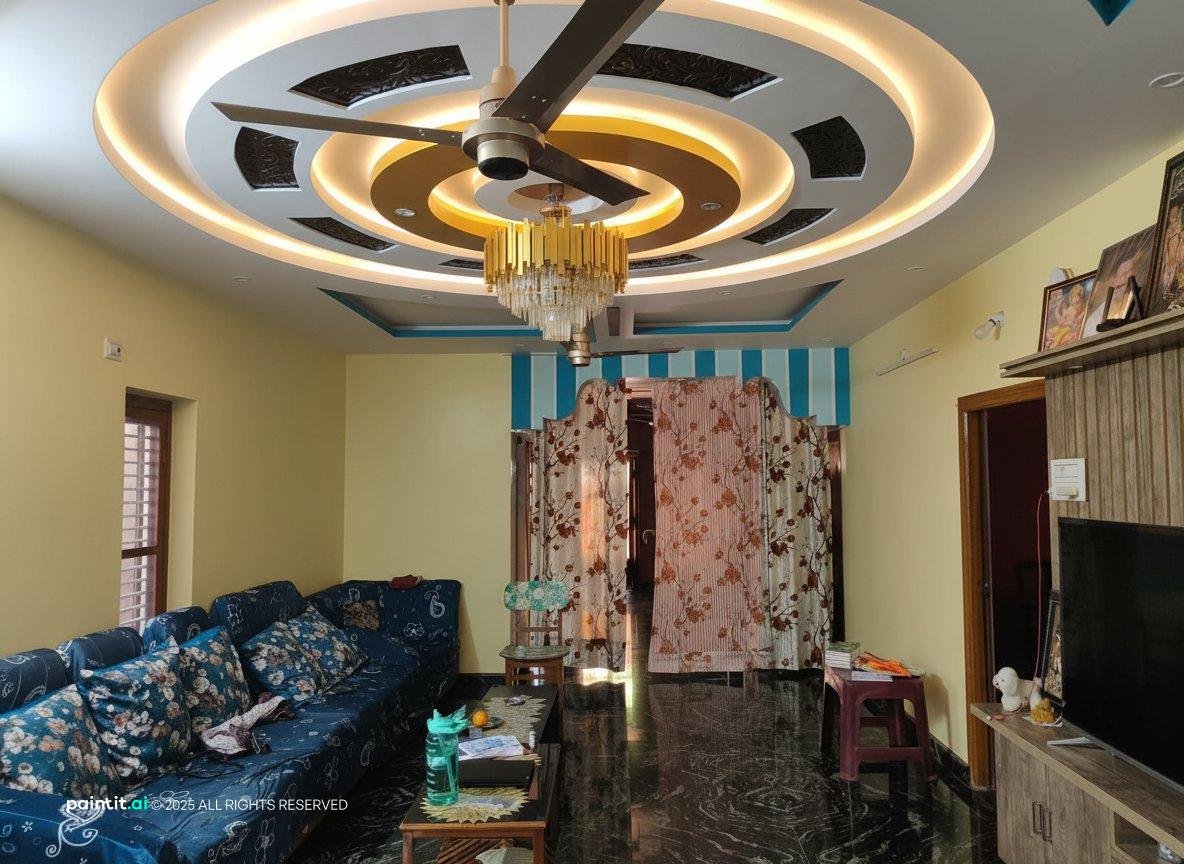 Yellow Living Room - Bright Decor Concepts | Paintit.ai - 21