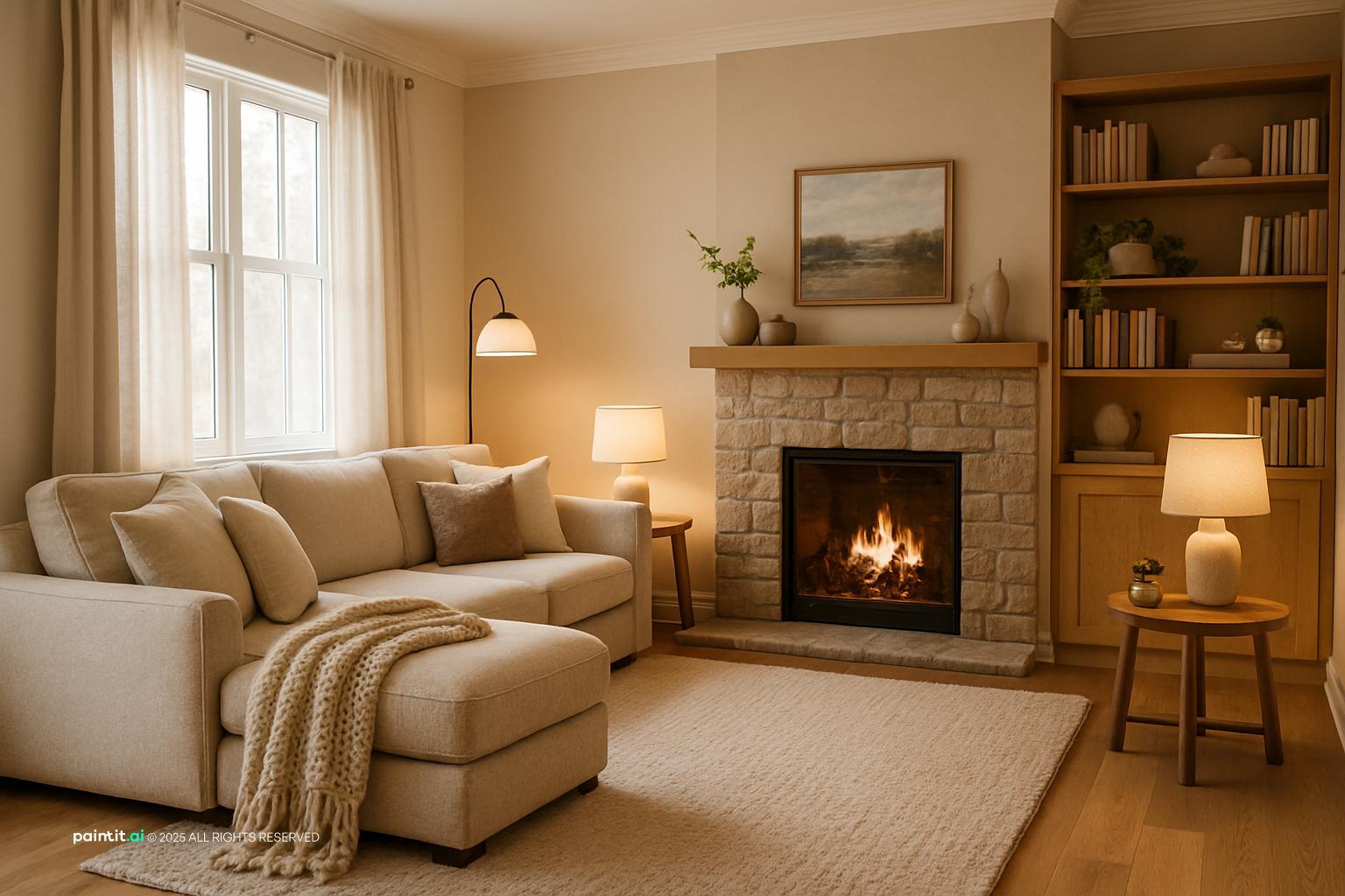 Cozy Dark Living Room: Interior Inspiration | Paintit.ai - 26