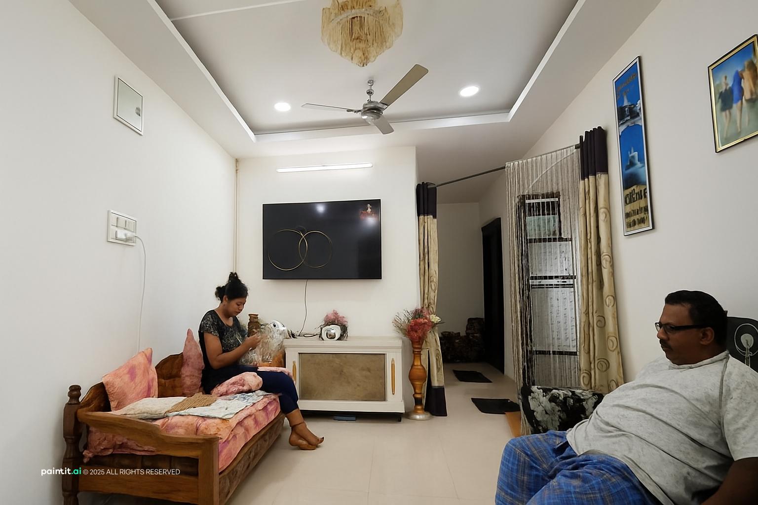 White Trash Living Room - Unconventional Decor Styles | Paintit.ai - 24