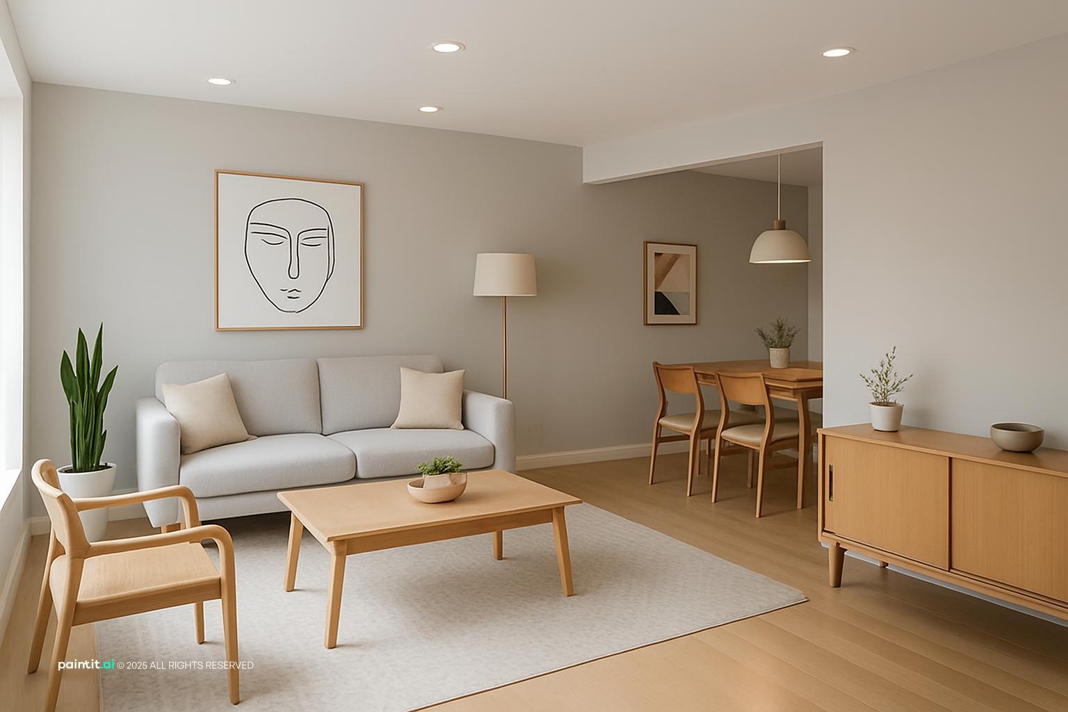 White Shiplap Living Room: Decor Inspiration | Paintit.ai - 23