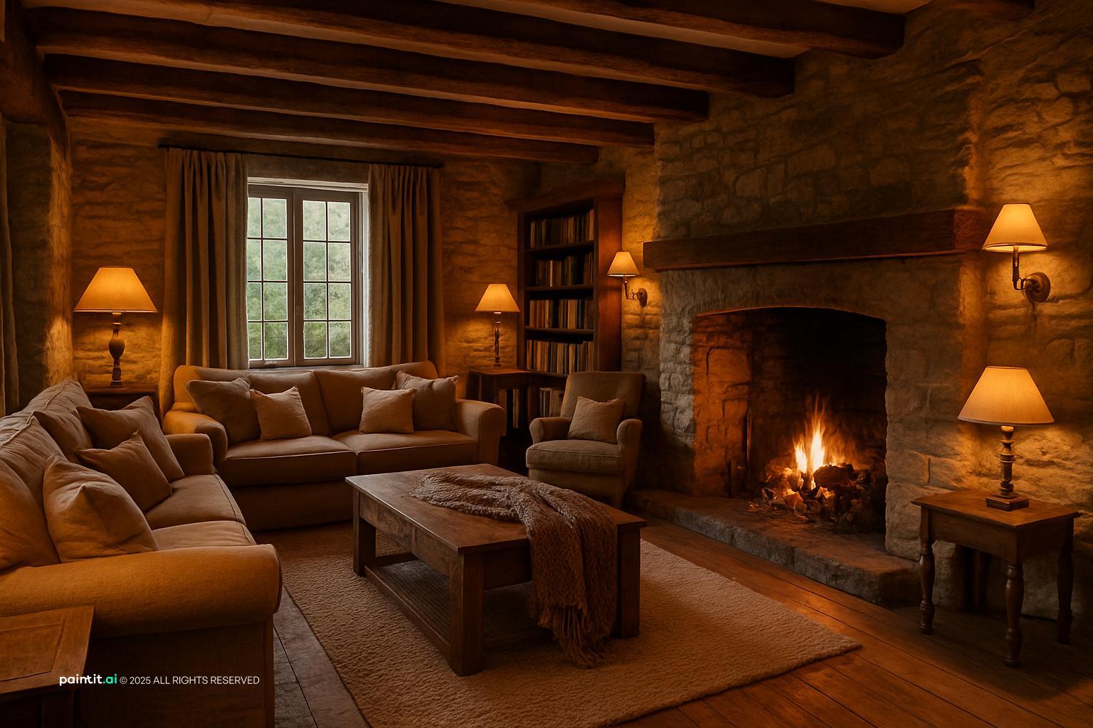 Old Rustic Old Vintage Living Room: Design Inspiration | Paintit.ai - 16