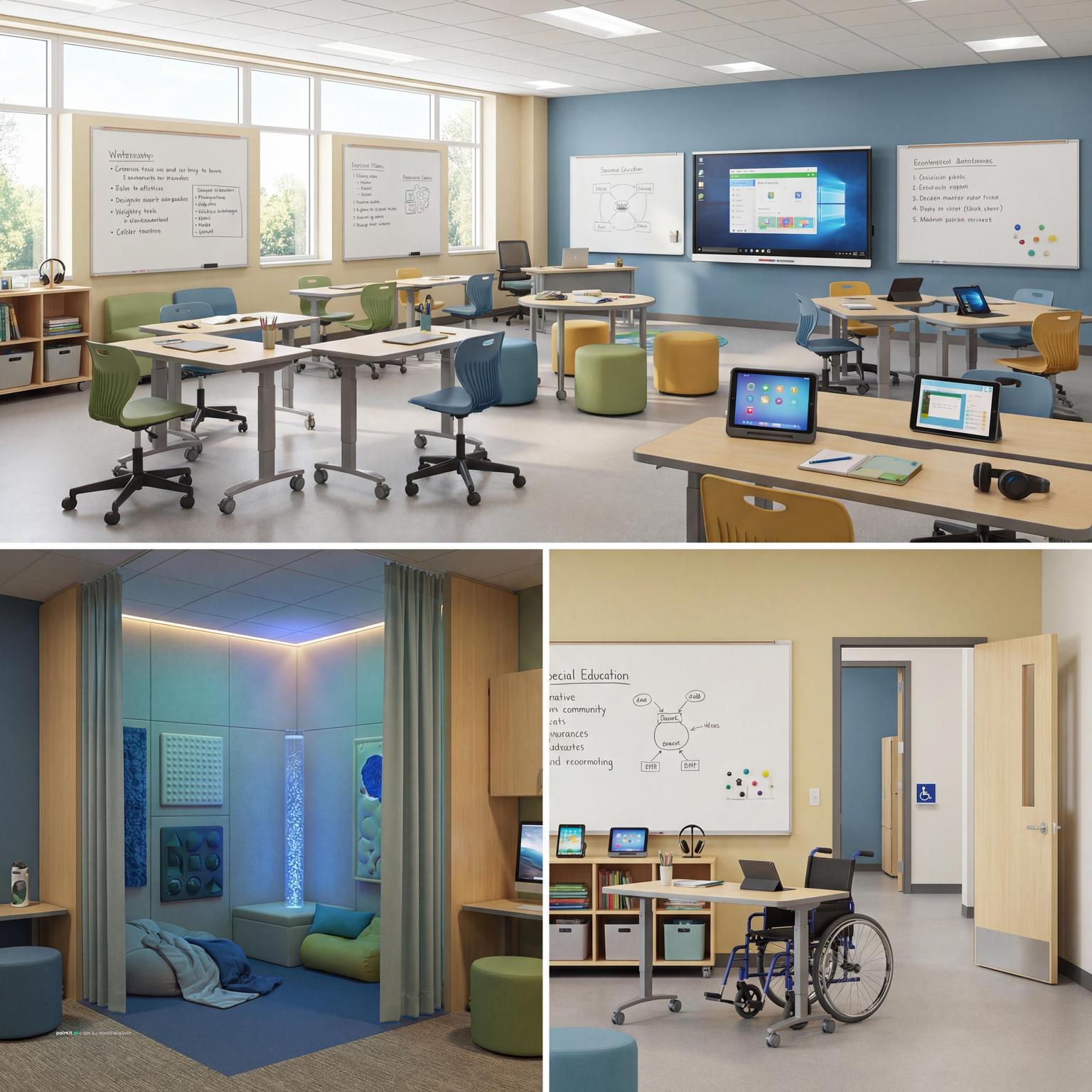 Preschool classroom interior design