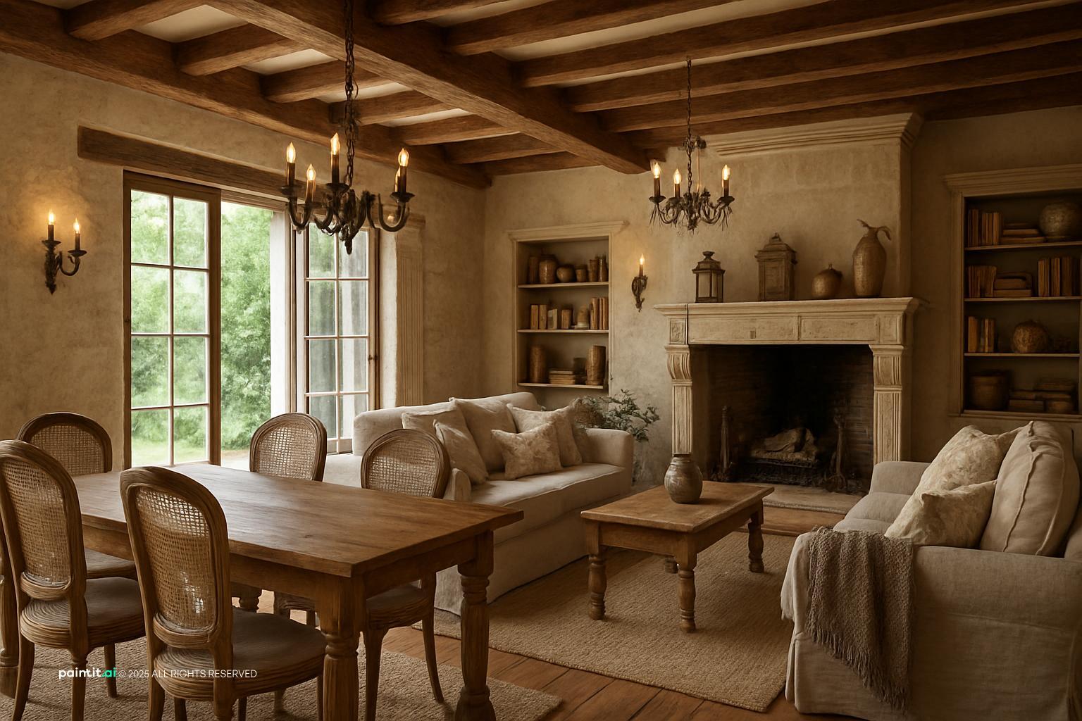 French Cottage Living Room - Chic Decor Ideas | Paintit.ai - 29