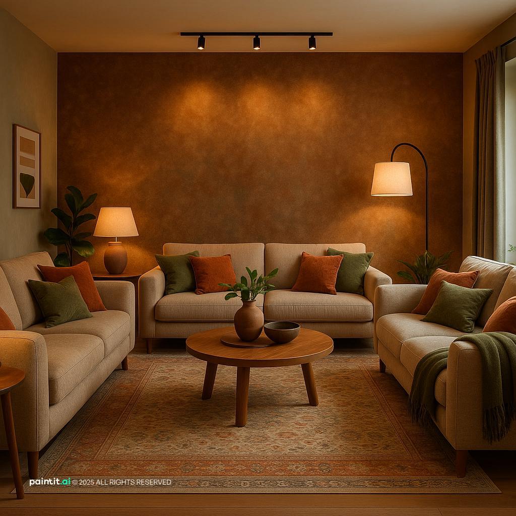 Earthy Living Room - Natural Design Inspiration | Paintit.ai - 25