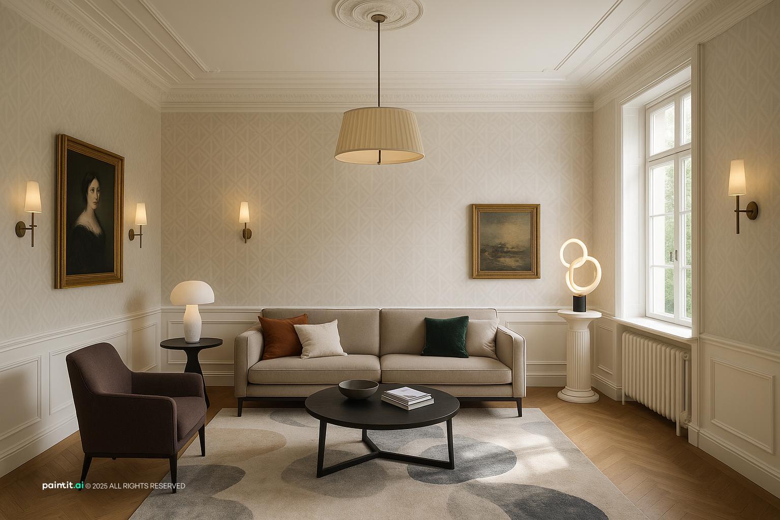 Traditional Classic Living Room - Design Inspiration | Paintit.ai - 25