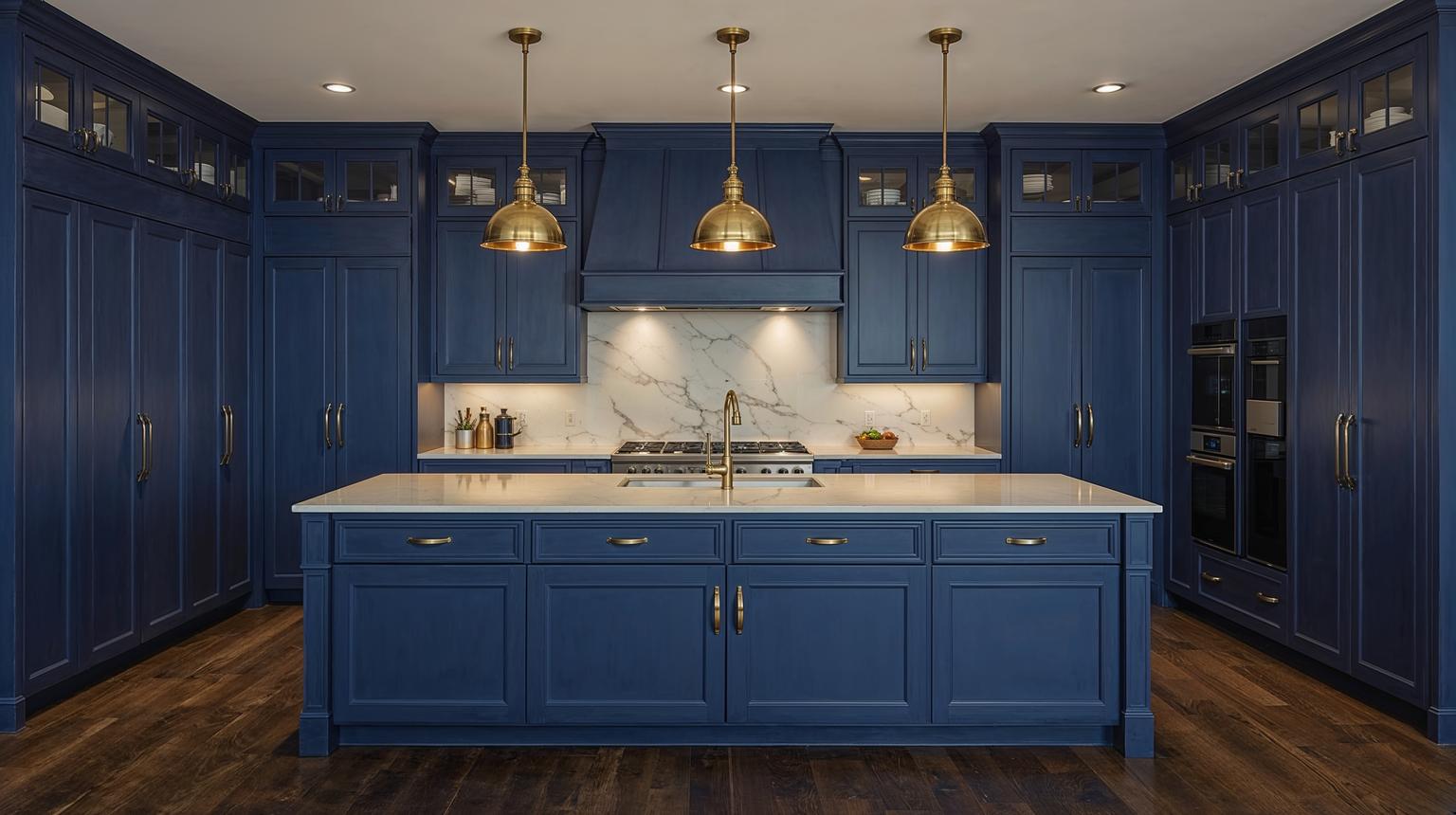 Royal Blue and Gold Accents