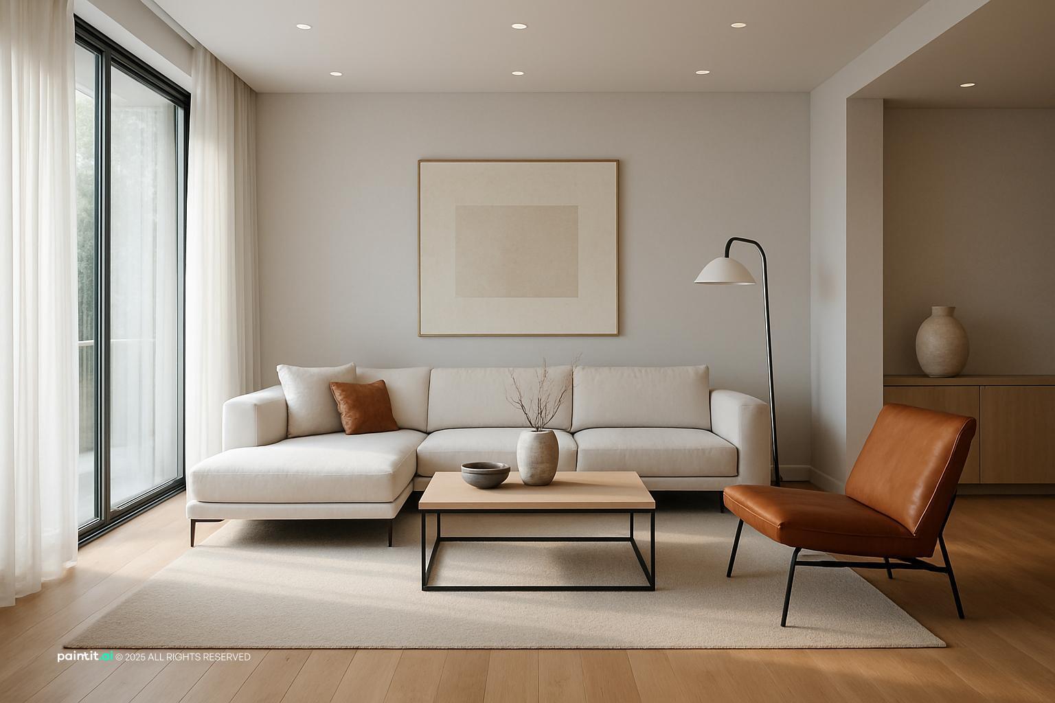 Grey and Brown Living Room Ideas with Grey Palette and Brown Warmth View 5 showing grey palette, brown warmth, warm wood for Grey and Brown Living Room...