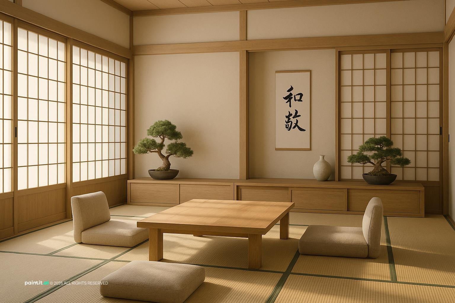 Japandi Living Room Design - Minimalist Style Guide | Paintit.ai - 13
