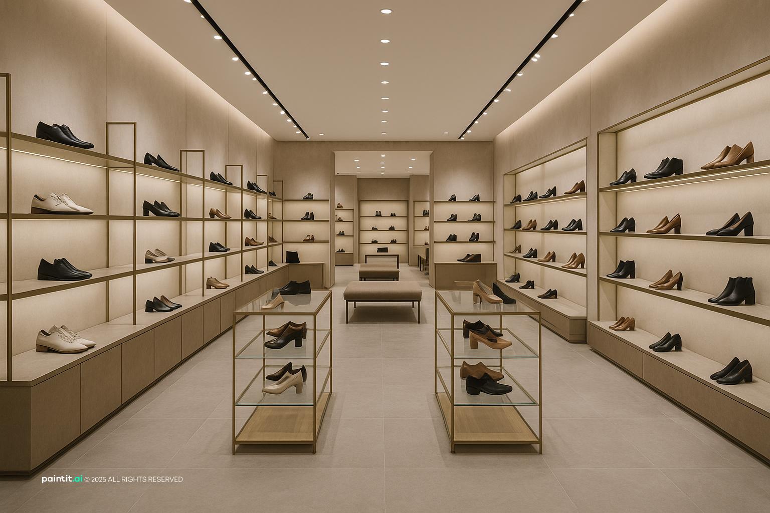 Small shoe shop interior design 2