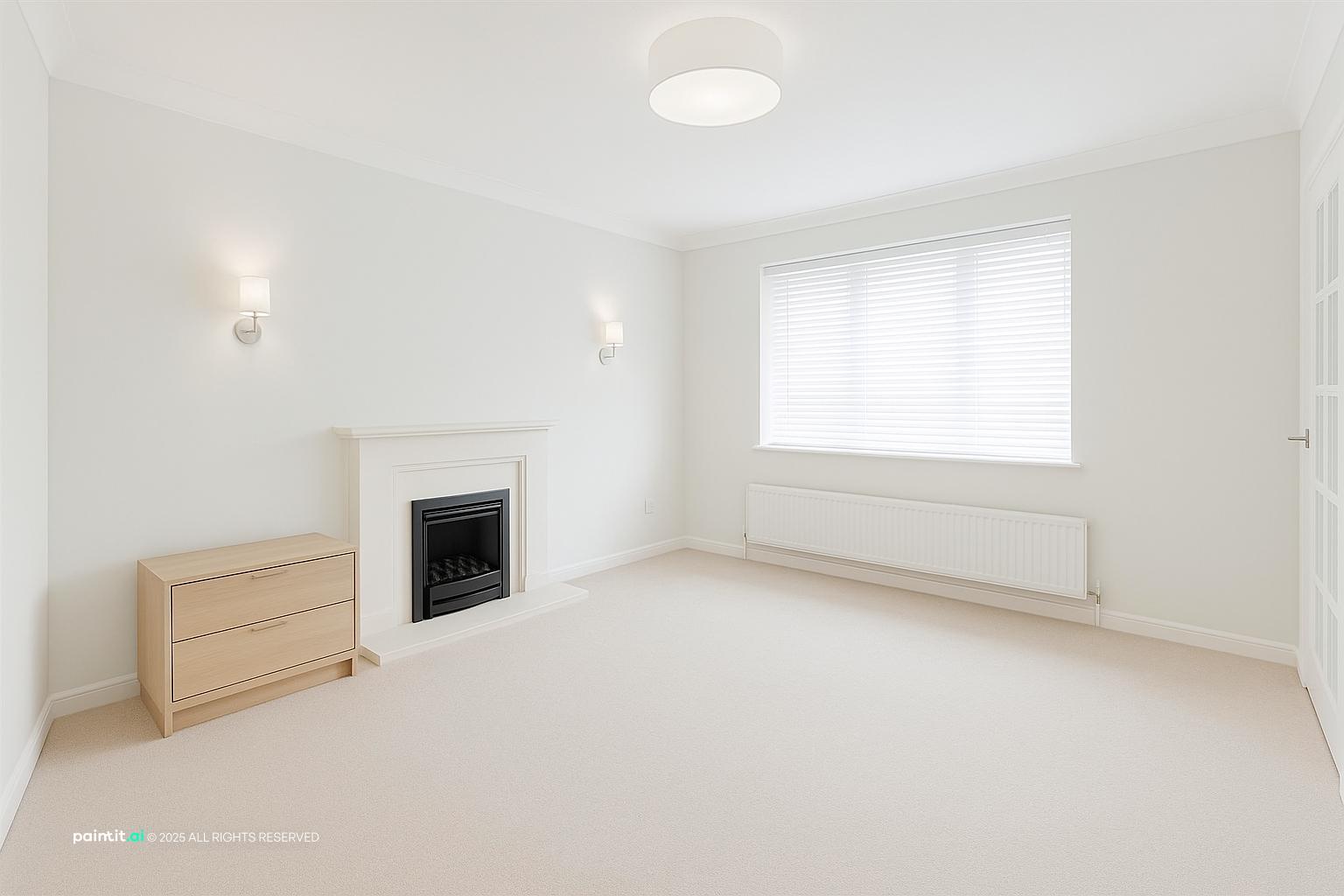 Zebra Shades Living Room - Modern Window Treatments | Paintit.ai - 28