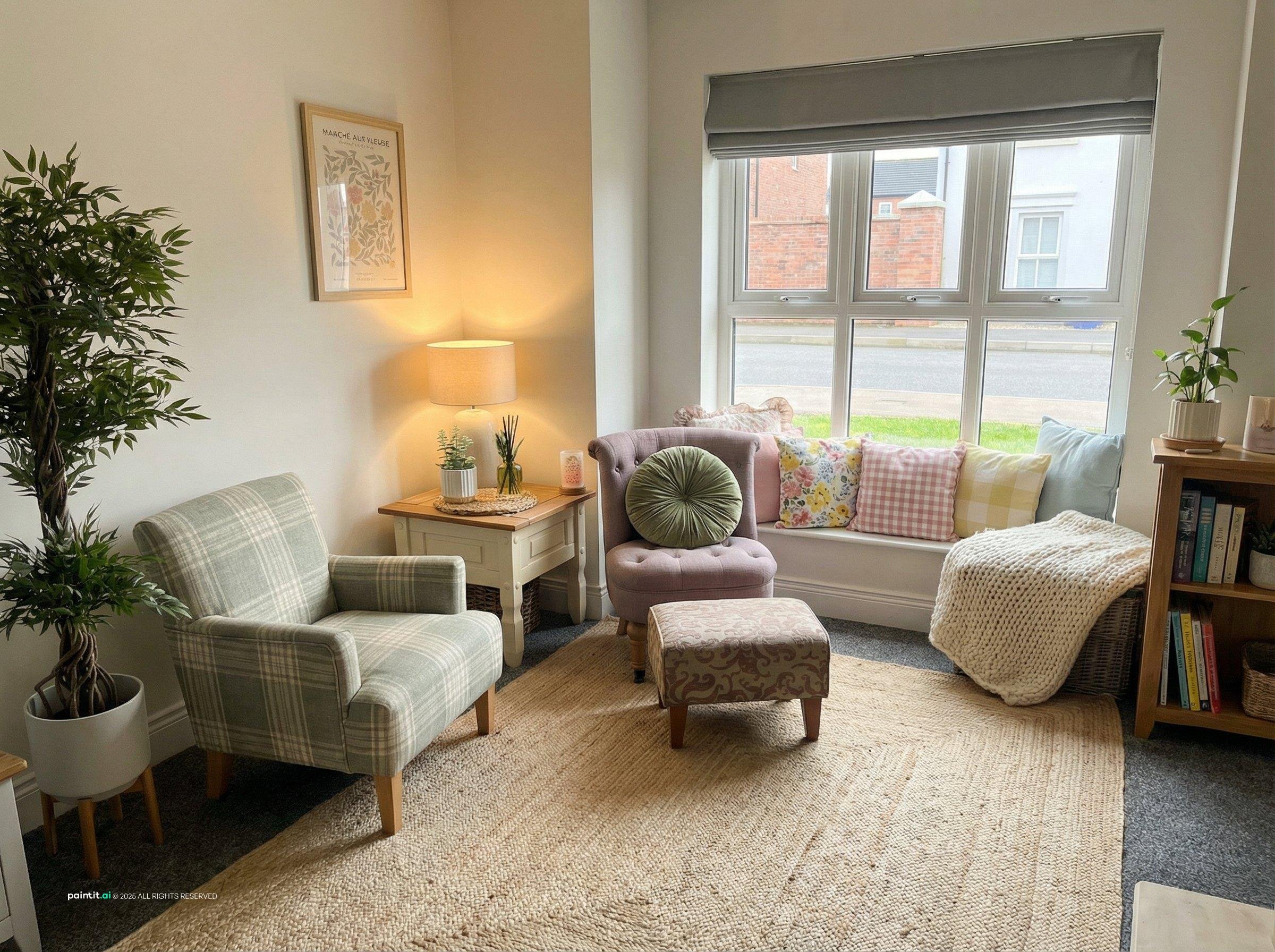 Modern Grey and Beige Living Room - Design & Inspiration | Paintit.ai - 34