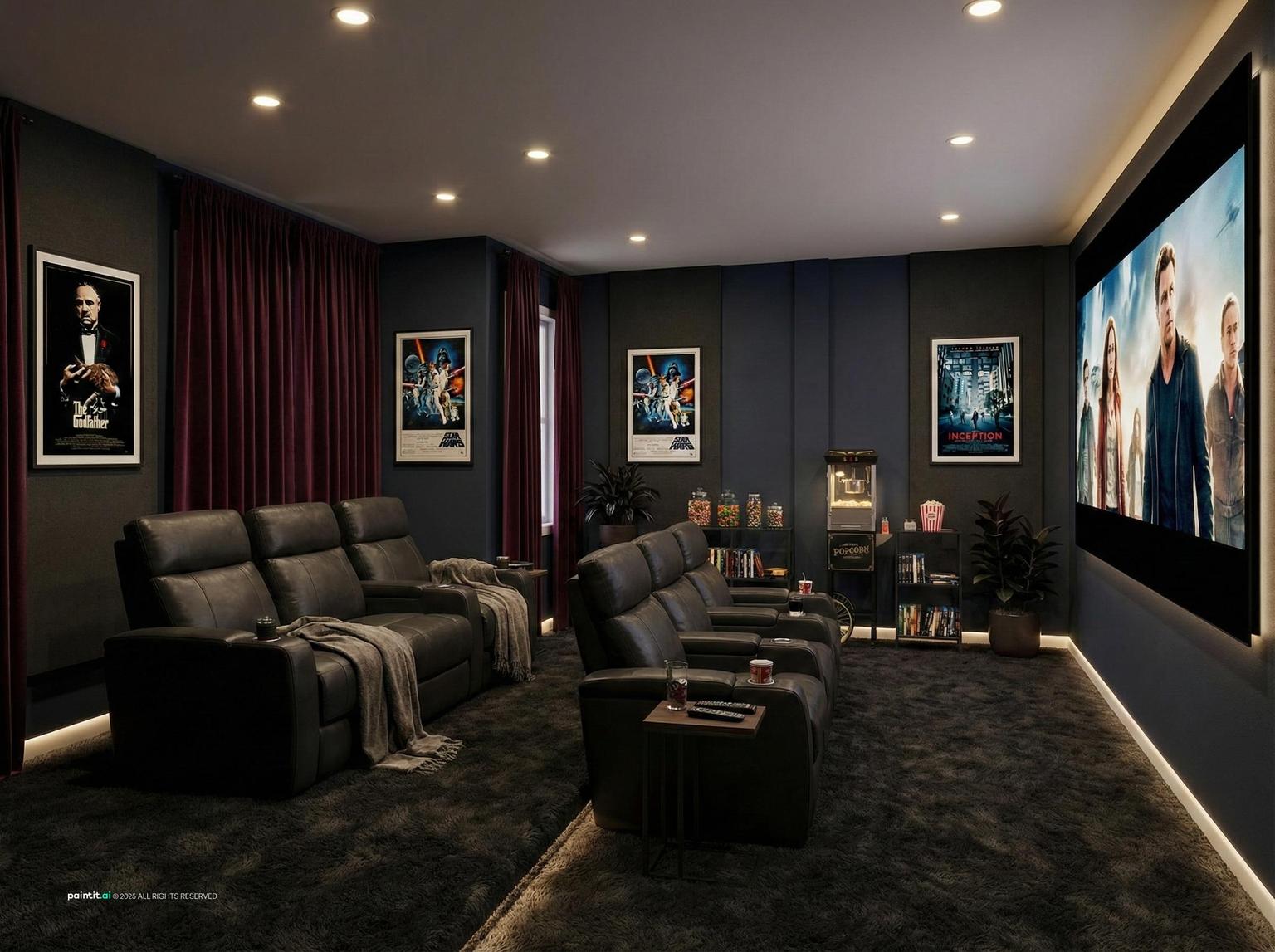 Cozy Dark Living Room: Interior Inspiration | Paintit.ai - 27