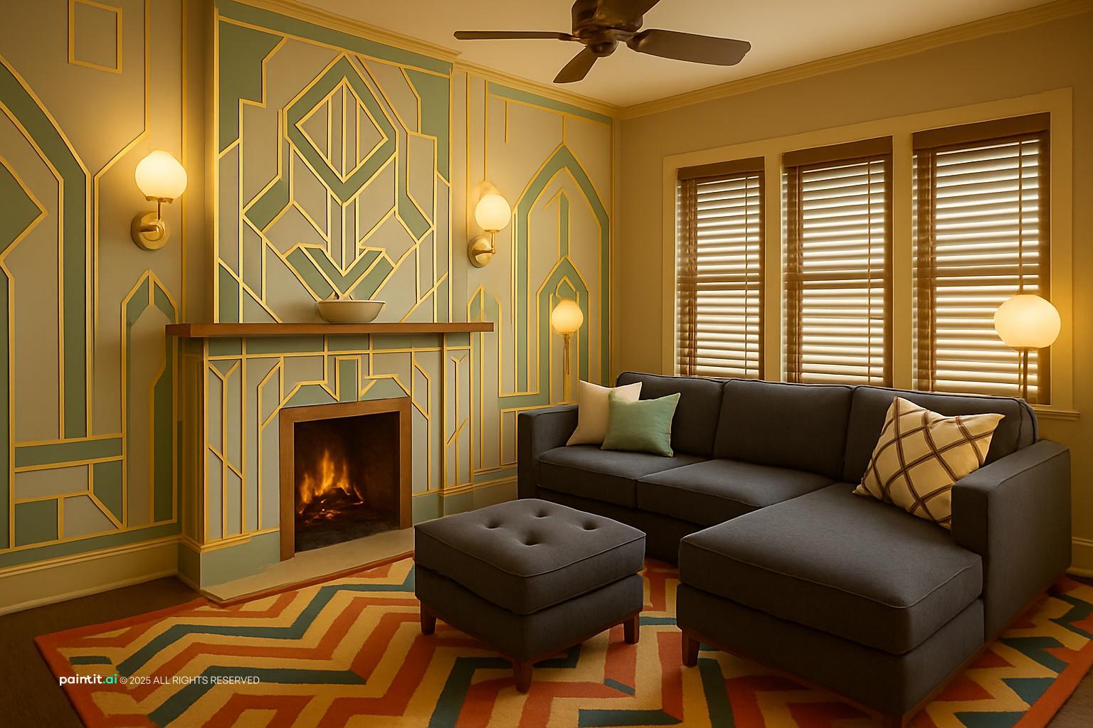 Sage Green and Cream Living Room - Sophisticated Design Ideas | Paintit.ai - 36