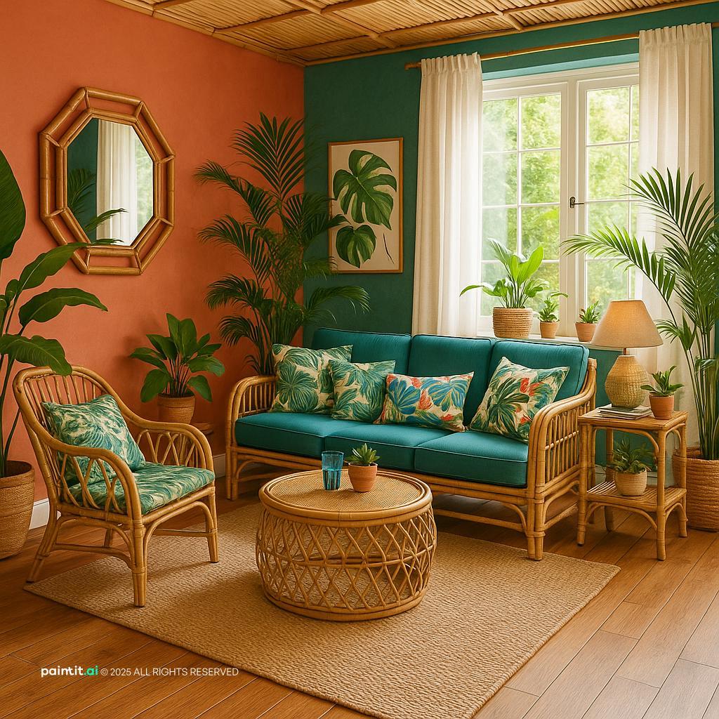 Island Interior with Vibrant Tropical Ideas for Island Style Interior Design
