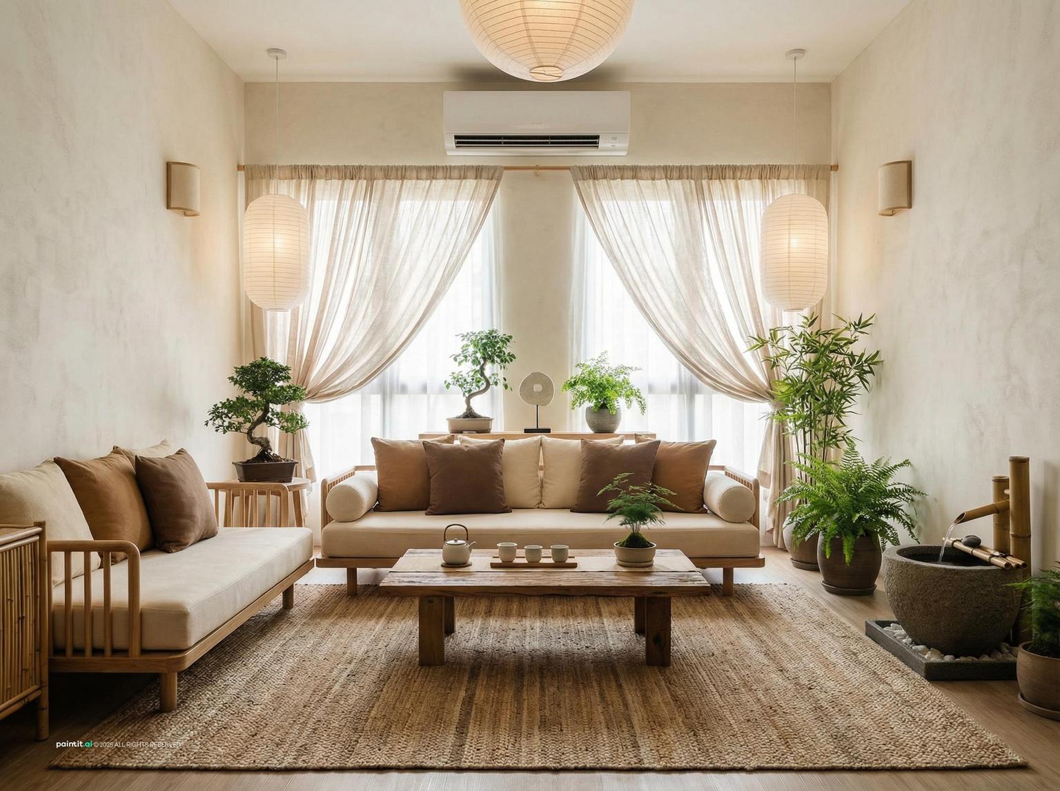 Japanese Living Room: Serene Interior Concepts | Paintit.ai - 14