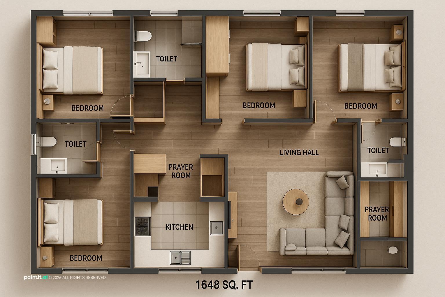 Single Wide Small Mobile Home Living Room Ideas - Design Inspiration | Paintit.ai - 1