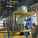 Isometric view of a complex FRP duct system installation.