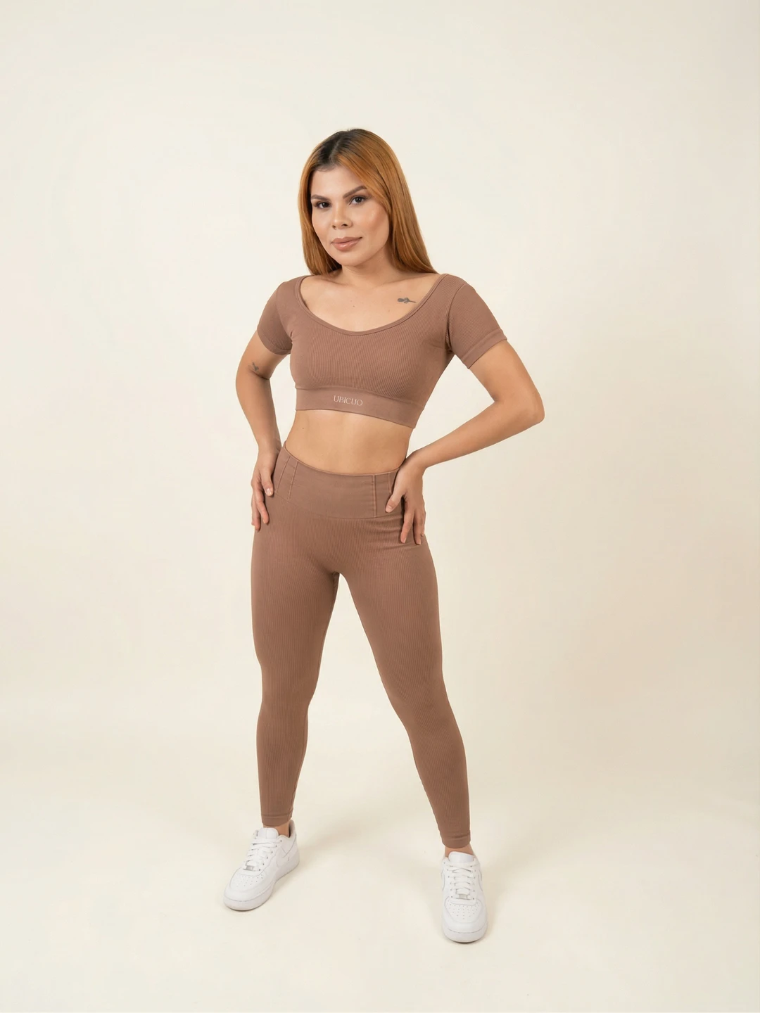 SET BLUSA MANGA CORTA 242 OLYMPO NUDE